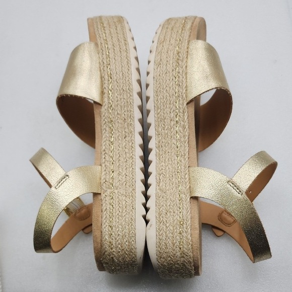 Art Class Girls Gold Platform Strappy Sandals Size Youth 3 - Picture 6 of 7